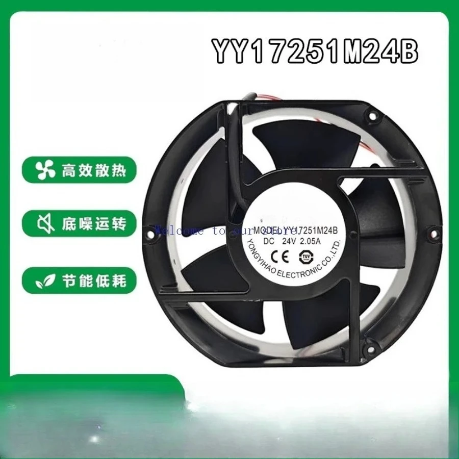 For new SNOWFAN YY17251M12B/M24B 17cm ball bearing 12V 24V DC cooling fan