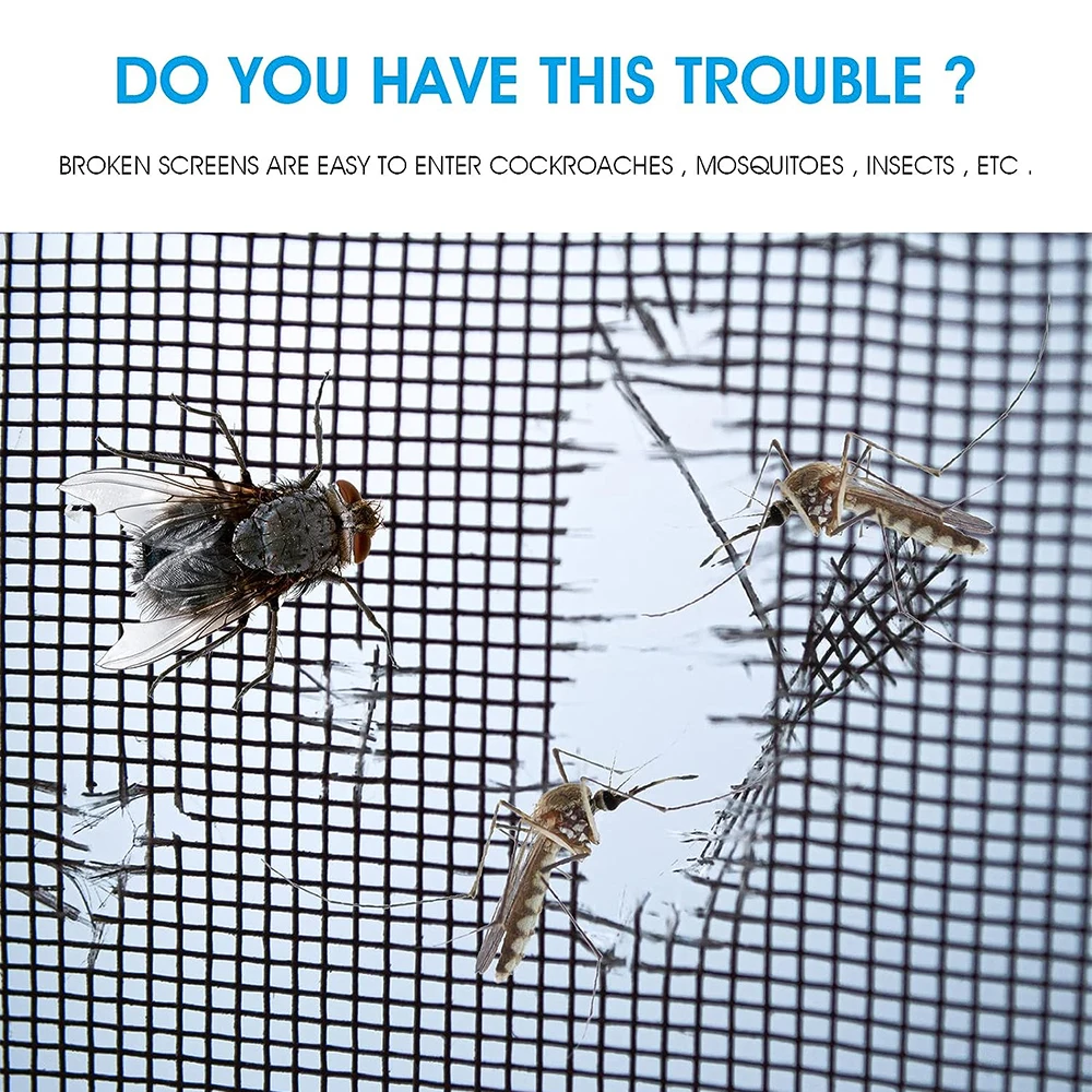 5/10cm Window Screen Repair Tape Self Adhesive Mesh Tape Net Door Fix Patch Anti Insect Mosquito Mesh Broken Holes Repairing