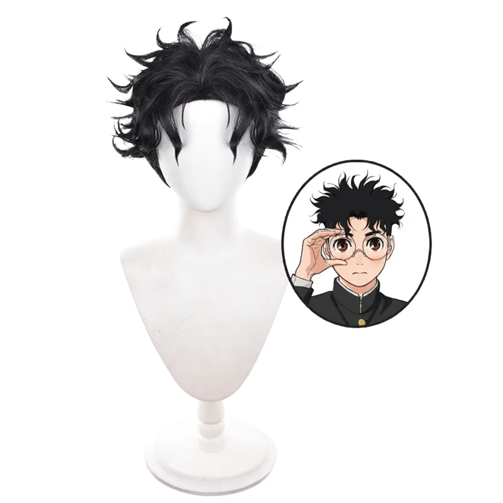 Ken Takakura Cosplay Wig 30cm Short Black Hair Heat Resistant Synthetic Wig Perfect For Halloween Party Cosplay