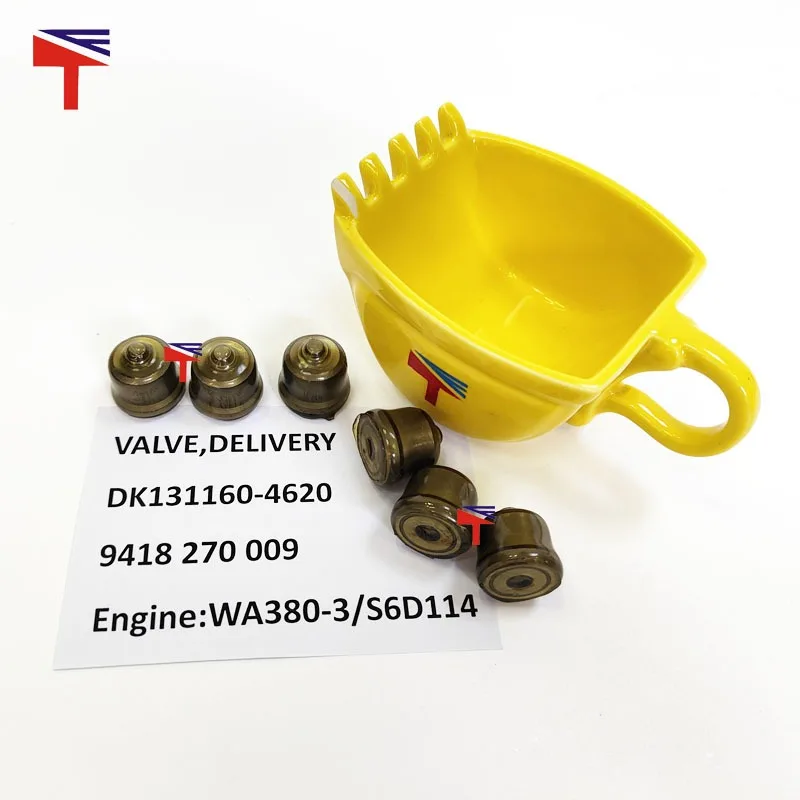 

Oil outlet valve DK131160-4620 for construction machinery WA380-3 S6D114 engine parts