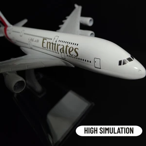 Flying Emirates Flugzeugspielzeugmodell für Jungen, Metallflugzeuge Replik, A380, B777 Airlines, Flugzeugstiecast, Miniatur, Wohnkultur, Skala 1: 400 8 Hauptminiaturverkäufe - №3
