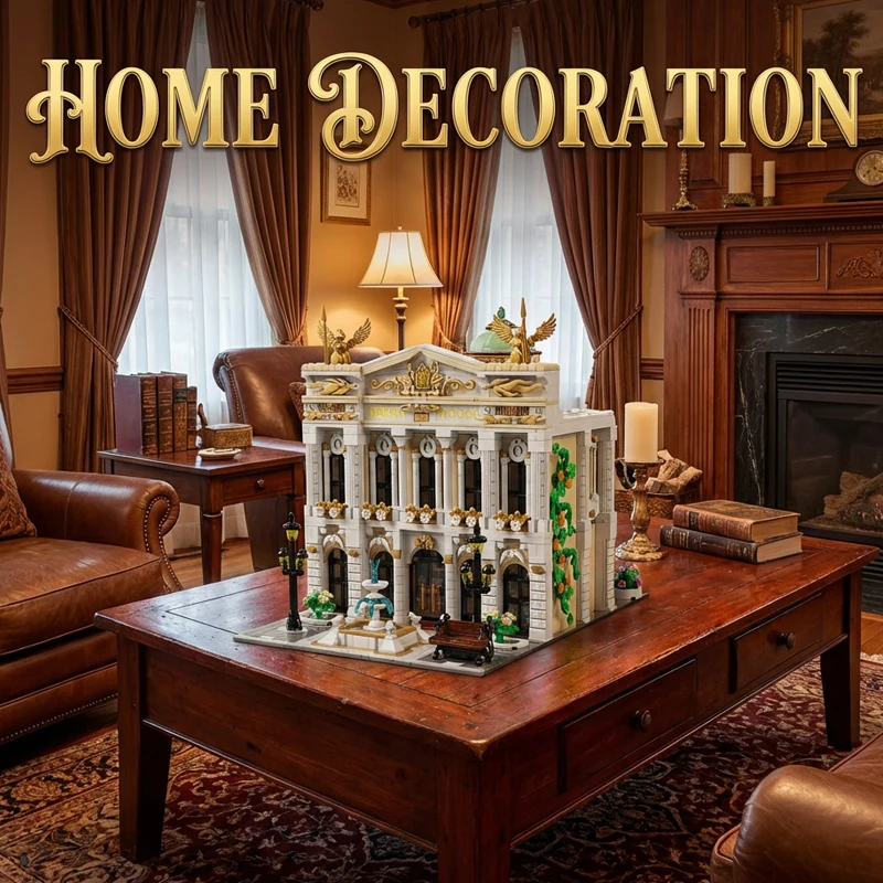 로얄 오페라 하우스 8피규어 모듈형 빌딩 블록 유럽 도시 풍경 건축 브릭 모델 키트 성인 어린이 선물 4490PCS