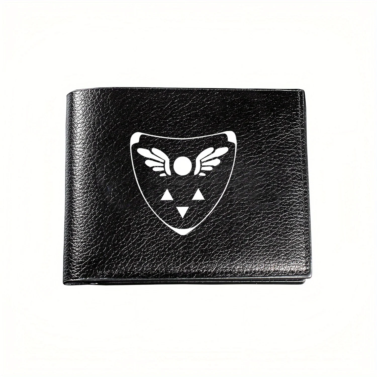 Undertale Inspired Winged Symbol Shield Design Men's Wallet: Business Mens Casual Elegant Simple Practical Quality Wallet Stylis