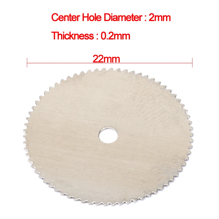 20Pcs 22mm Wood Cutting Disc Stainless Steel Cut Off Wheel Saw Blade for Dremel Rotary Tool Woodworking Tool Dremel Accessories
