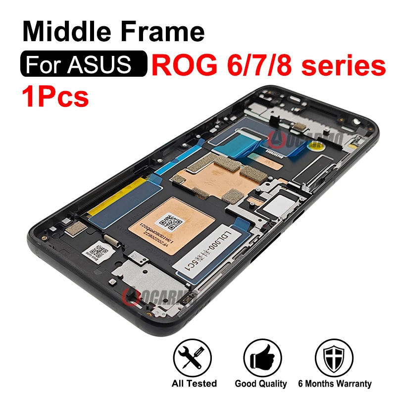 1Pcs For ASUS ROG Phone 8 7 6 Pro ROG6 Rog 8Pro Middle Frame Replacement Parts