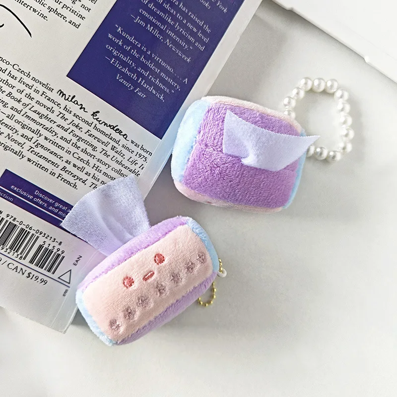 Sumikkogurashi لطيف الأنسجة صندوق أفخم المفاتيح Kawaii أنيمي ألعاب من القطيفة محشوة Bagchain حقيبة مدرسية قلادة أفخم اكسسوارات هدية