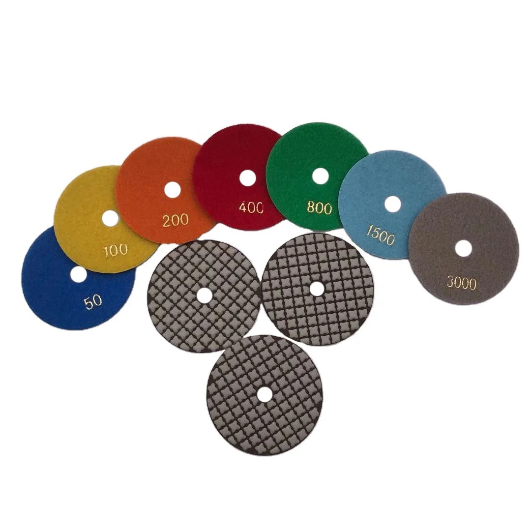 4 inch dry diamond polishing pad for stone grinding pad polish disc dry polishing pads Marble Grinding Tools