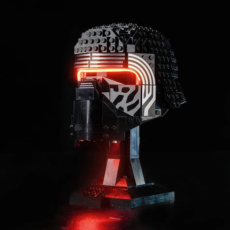 Set Lampu LED Lazishi 75415 Cocok untuk Kylo Ren ™    Hadiah penerangan helm (tidak termasuk blok bangunan)