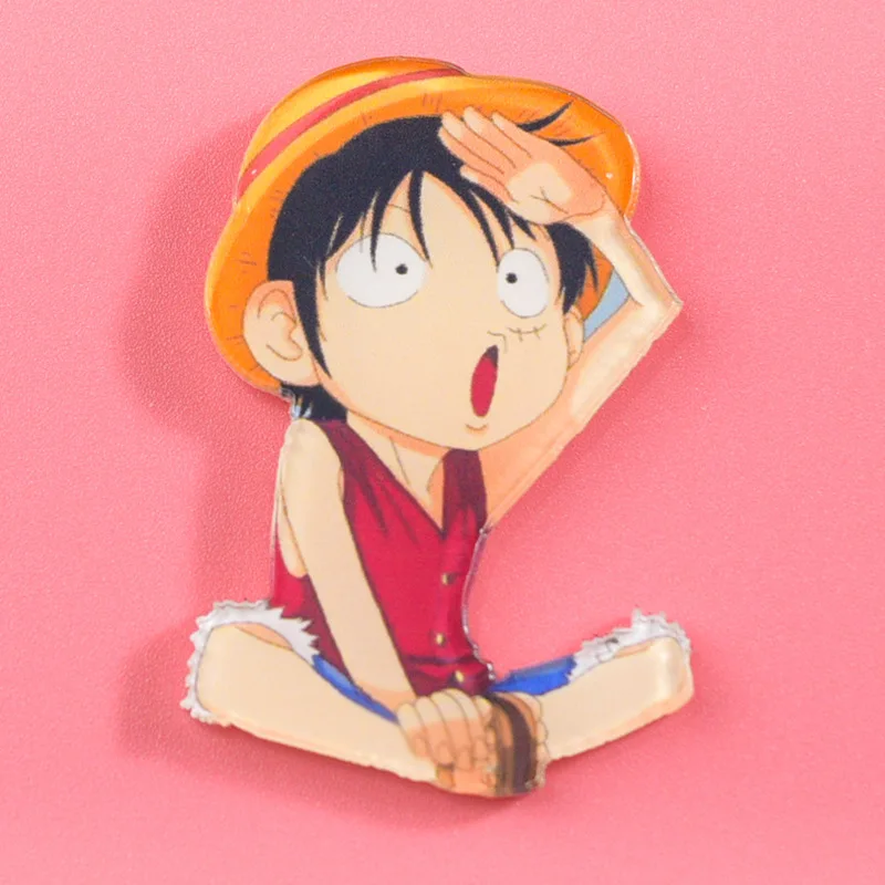 Eendelige Cartoon Badge Chopper Luffy Zolona Beauty Brooch Anime Badge Koelkastmagneet Studentenklasse Badge Verjaardagscadeau