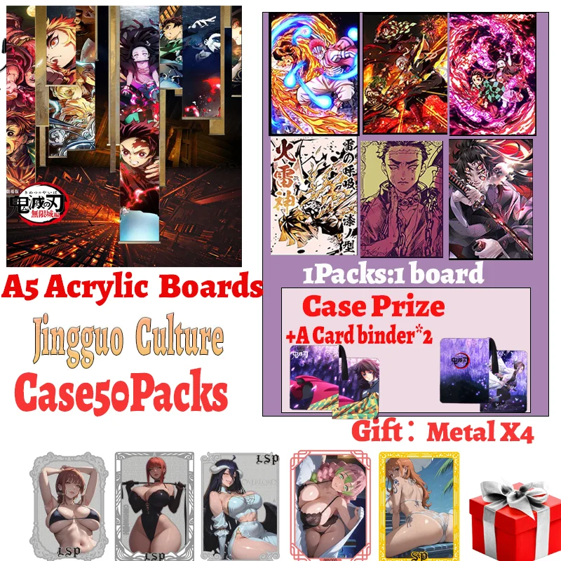 

Wholesale JinGuo Culture Demon Slayer Infinite City Showdown A5 Acrylic Color Paper Board Anime Trading ACG CCG TCG Hobbies Gift