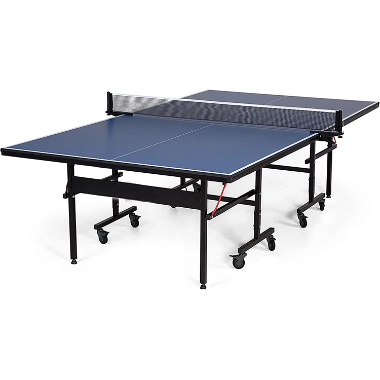 Manufacturer professional high quality folding table tennis table with removable casters