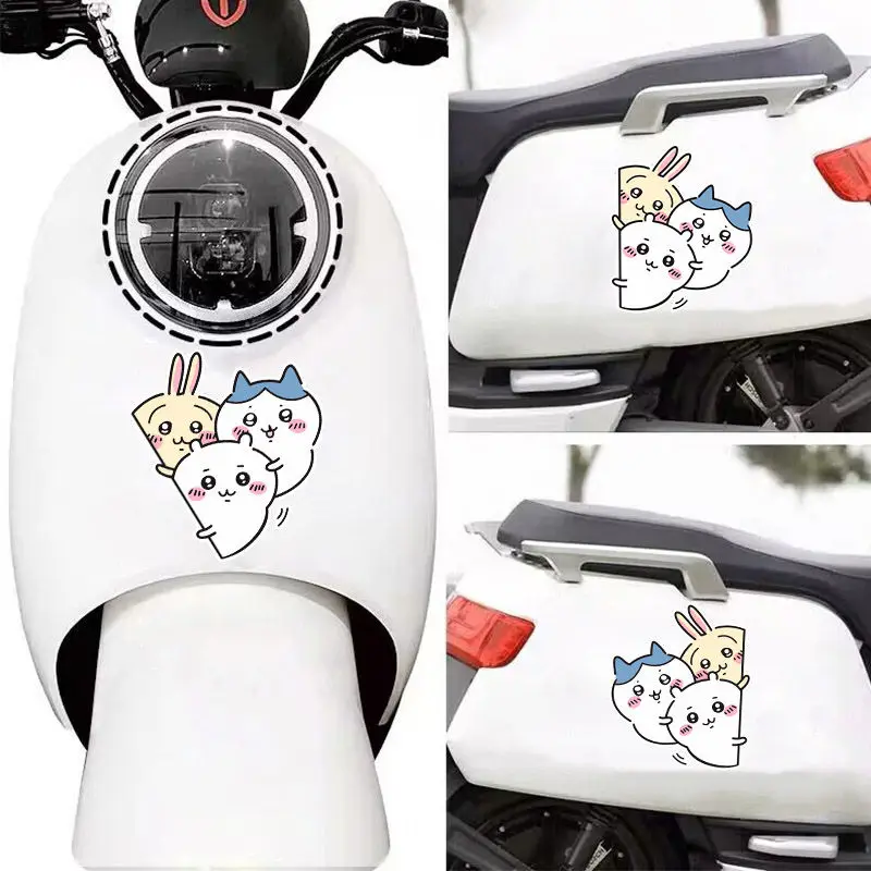 Chiikawa Car Reflective Stickers Bike Motorcycle Decorative Stickers Scratch Stickers Cute Car Decorative Accessories Gift