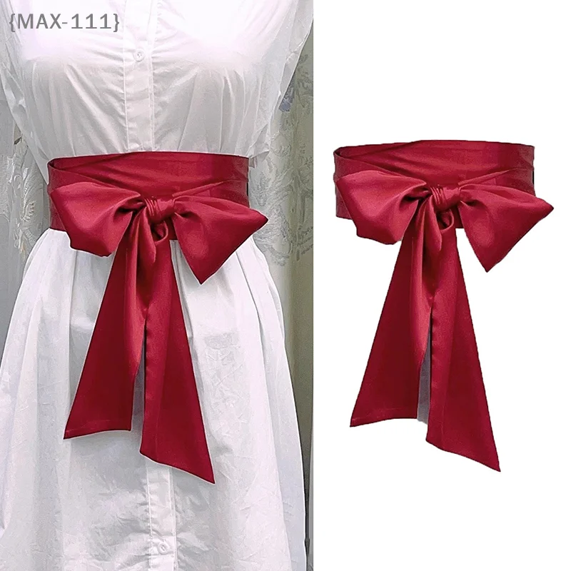 【MAX111-M3】Cinta de Raso con Lazo Ancho de 9.5x250cm - Cinturón de Lazo Multicolor DIY para Decoración de Vestidos de Mujer y Niña