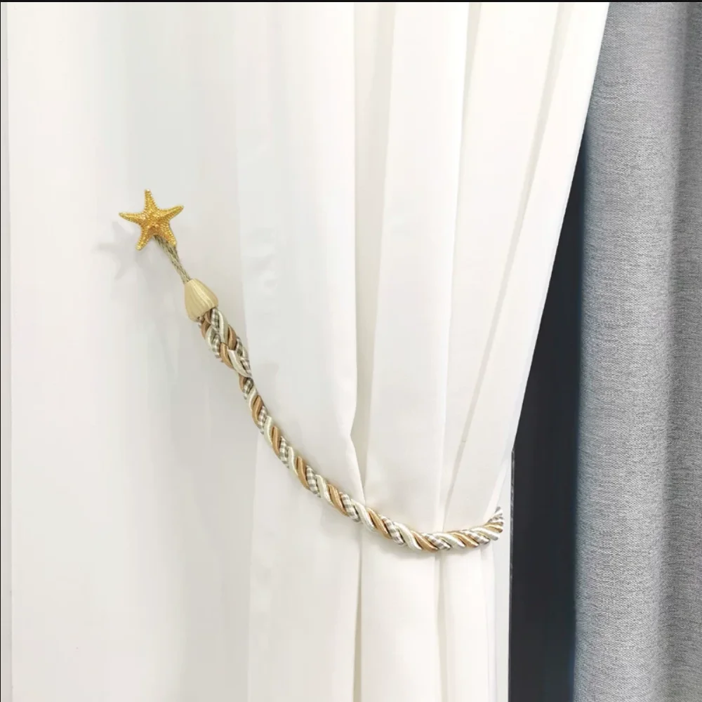 4Pcs/No drilling installation retro style curtain hook wall hanging bedroom snowflake clover