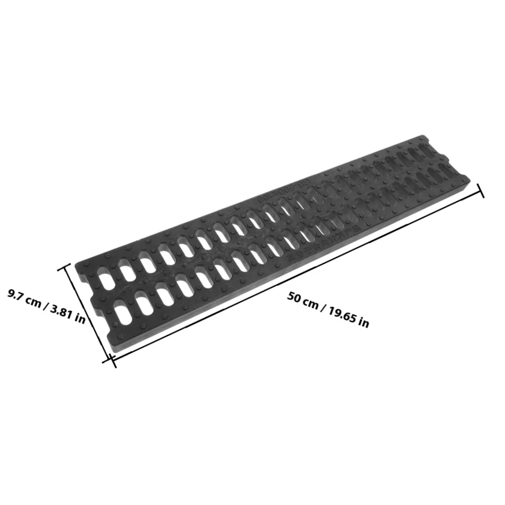 2 قطعة غطاء خندق بلاستيكي قوي الصرف مصبغة في الهواء الطلق المطبخ الحمام المرآب الطابق مصفاة المجاري مدينة غطاء خندق