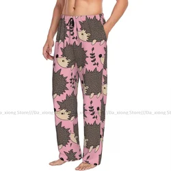 Pijamas de erizos del bosque para hombre, pantalones de salón, pantalones de dormir