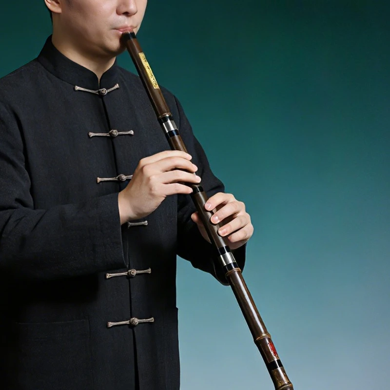 8 Holes Chinese Vertical Bamboo Flute Three Sections Beginner Bamboo Flute Sound Healing Flutes Meditation Woodwind Instruments