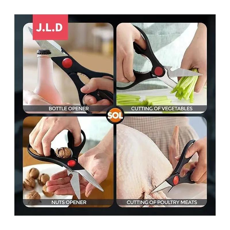 2pcs Multifunctional Food Scissors, Multipurpose Kitchen Tool