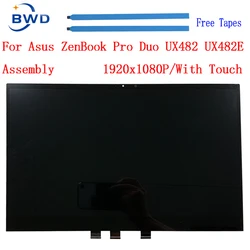 18100-1401 14.0 1920X1080IPS EDP LCD Screen Assembly With Touch For ASUS ZenBook Duo 2021 UX482  UX 482 UX482EA UX482EG Screen