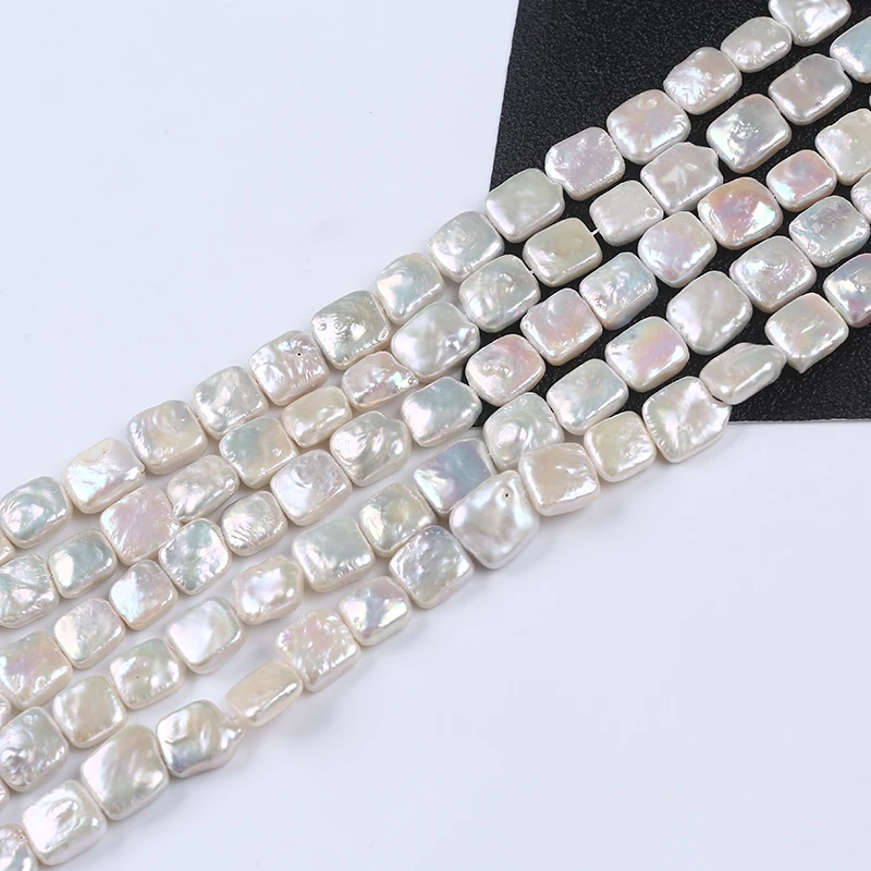 

11-12mm Wholesale Square Shape Freshwater Pearl Strand Natural Pearl Jewelry Making