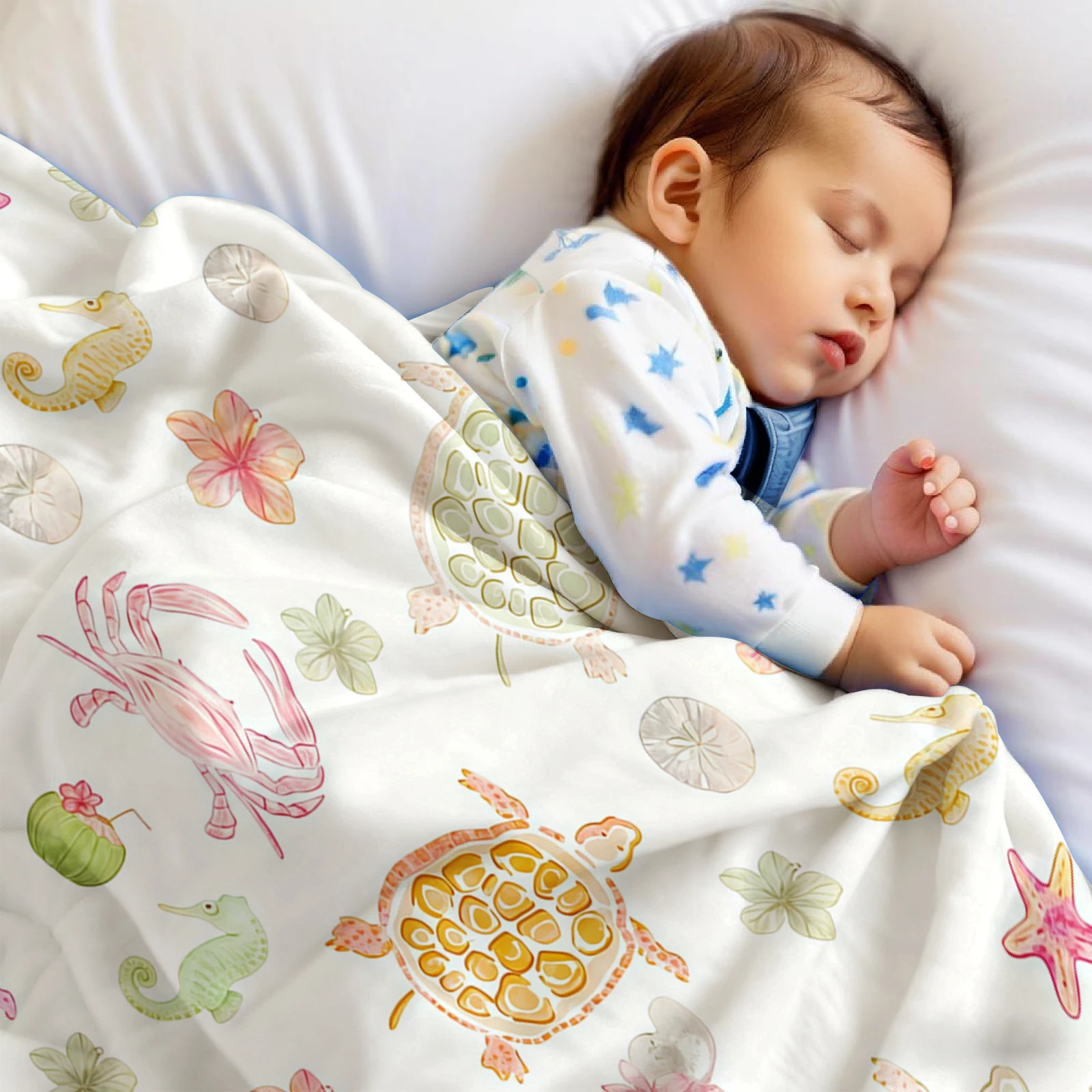 Pastelkleurige zeeschepsel car - Christmas Throw Blanket recensie en prijs