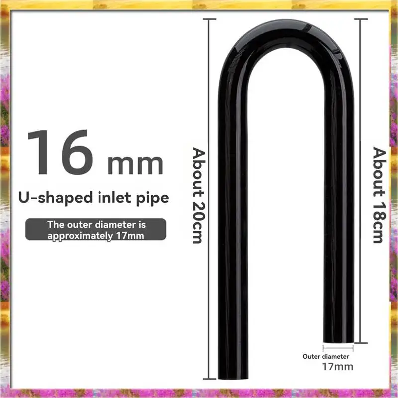 AA46 HOT-Plastic Inflow Outflow Inlet Plant Tank Pipe Fish Water Filter Fishbowl Terrarium 12Mm