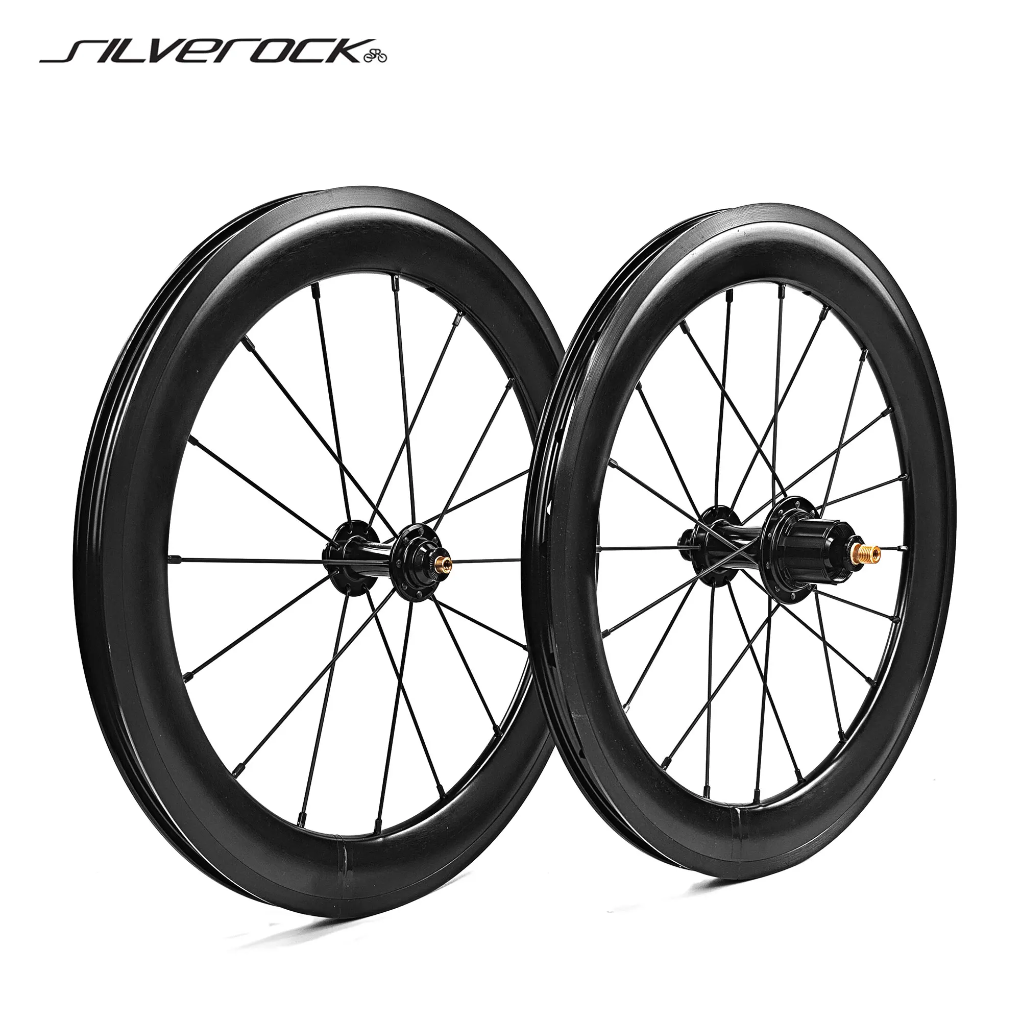 

SILVEROCK SR40 Легкосплавные диски 16 дюймов 349 7-скоростной обод без логотипа, суппорт тормоза для Brompton 3sixty, сверхлегкая складная велосипедная колесная пара