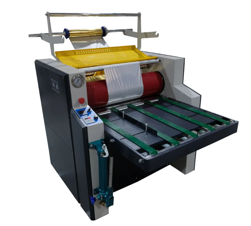 SWFM520A Paper Width 485mm Factory Production Fast Speed Hydraulic Foil Laminating Machine Foil Printing Machine Foil Rewinding