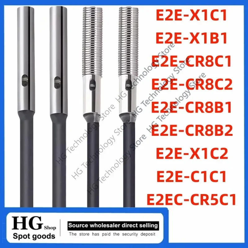 

1 шт./лот, оригинальный новый E2E-X1C1 E2E-X1B1 E2E-CR8C1 E2E-CR8C2 CR8B1 CR8B2 X1C2 C1C1 E2EC-CR5C1 датчик приближения