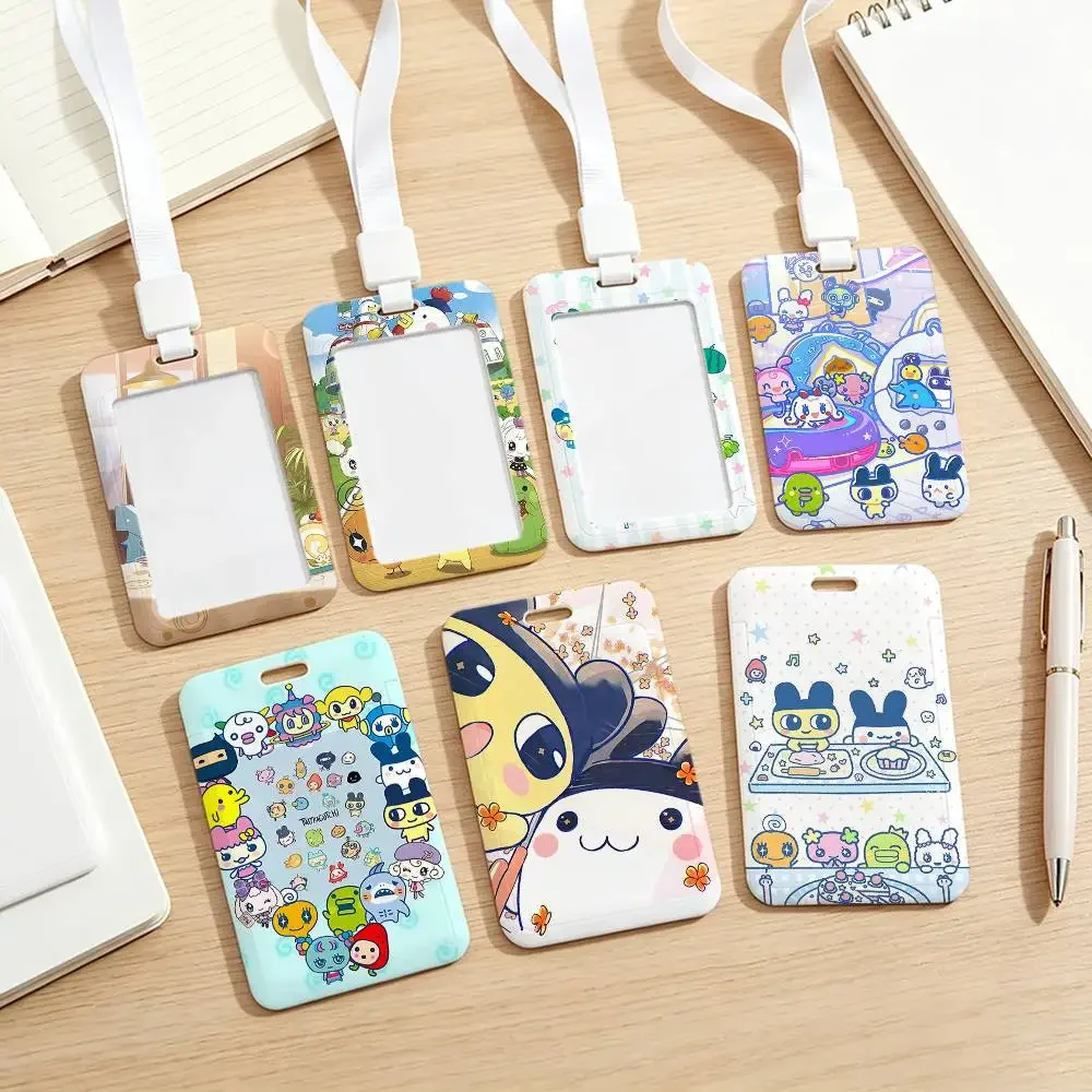 Cute T-Tamagotchi-S NFC Contactless Sliding Card Sleeve For Student Cards, Bus Cards, ID Cards, And Work Permits