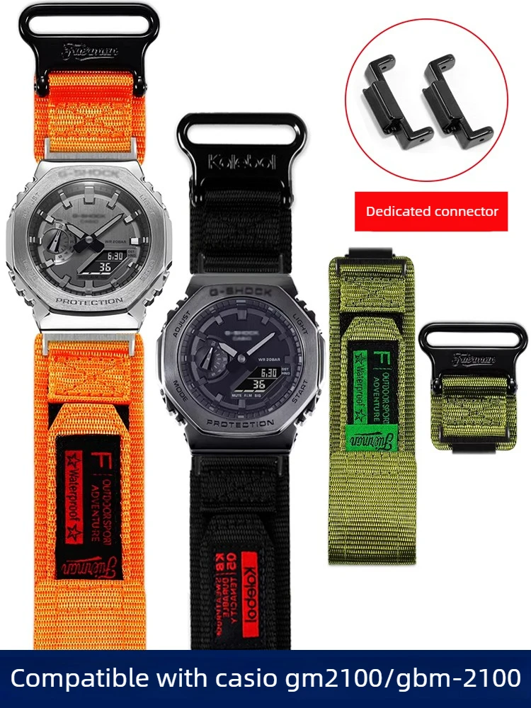 For G-SHOCK Casio Farmhouse Oak Darth Vader Sport GM2100/GBM-2100 Canvas Watch Strap