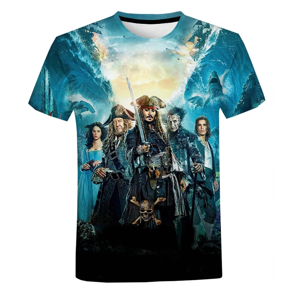 2026 Karibik-Piraten 3D-gedrucktes T-Shirt für Herren und Damen – Modisches Freizeit-Streetwear für den Sommer – Detail 5
