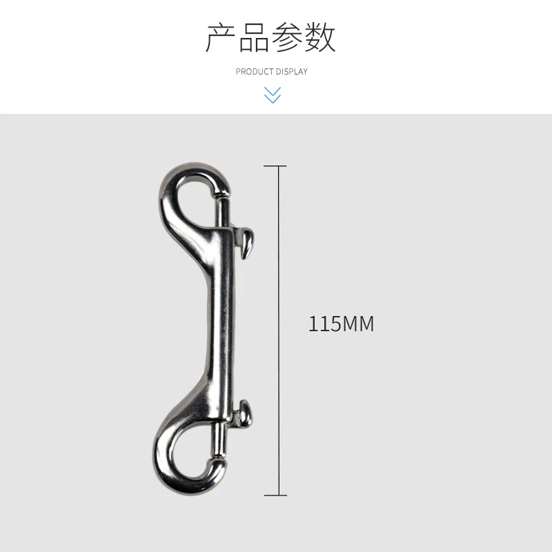 316 stainless steel double-ended hook double-ended buckle 115mm diving special diving product selection