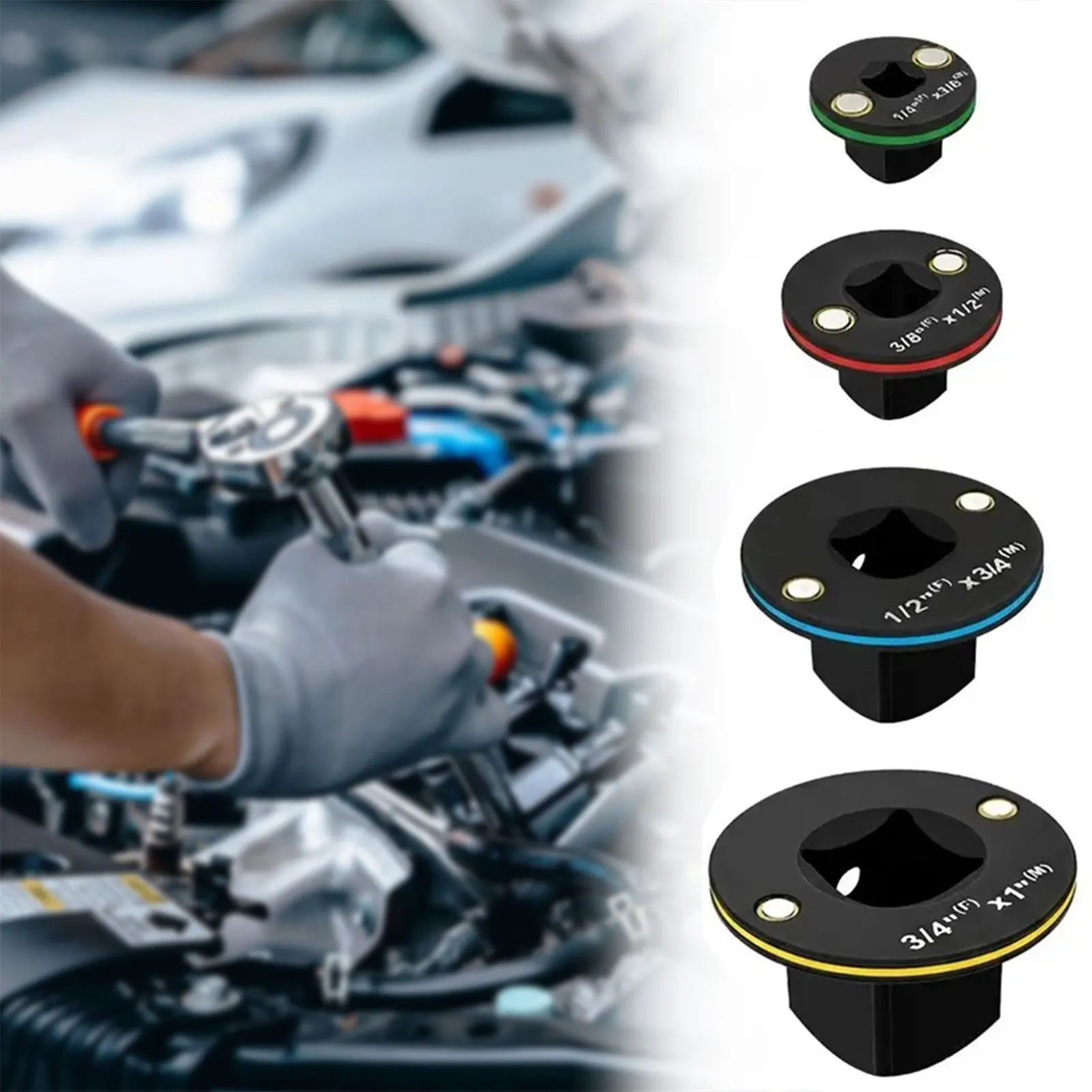 Heavy Duty Stubbys Impact Adapter High-Hardness Chromium-Steel High Strength For Use All Types Of Impact Tools