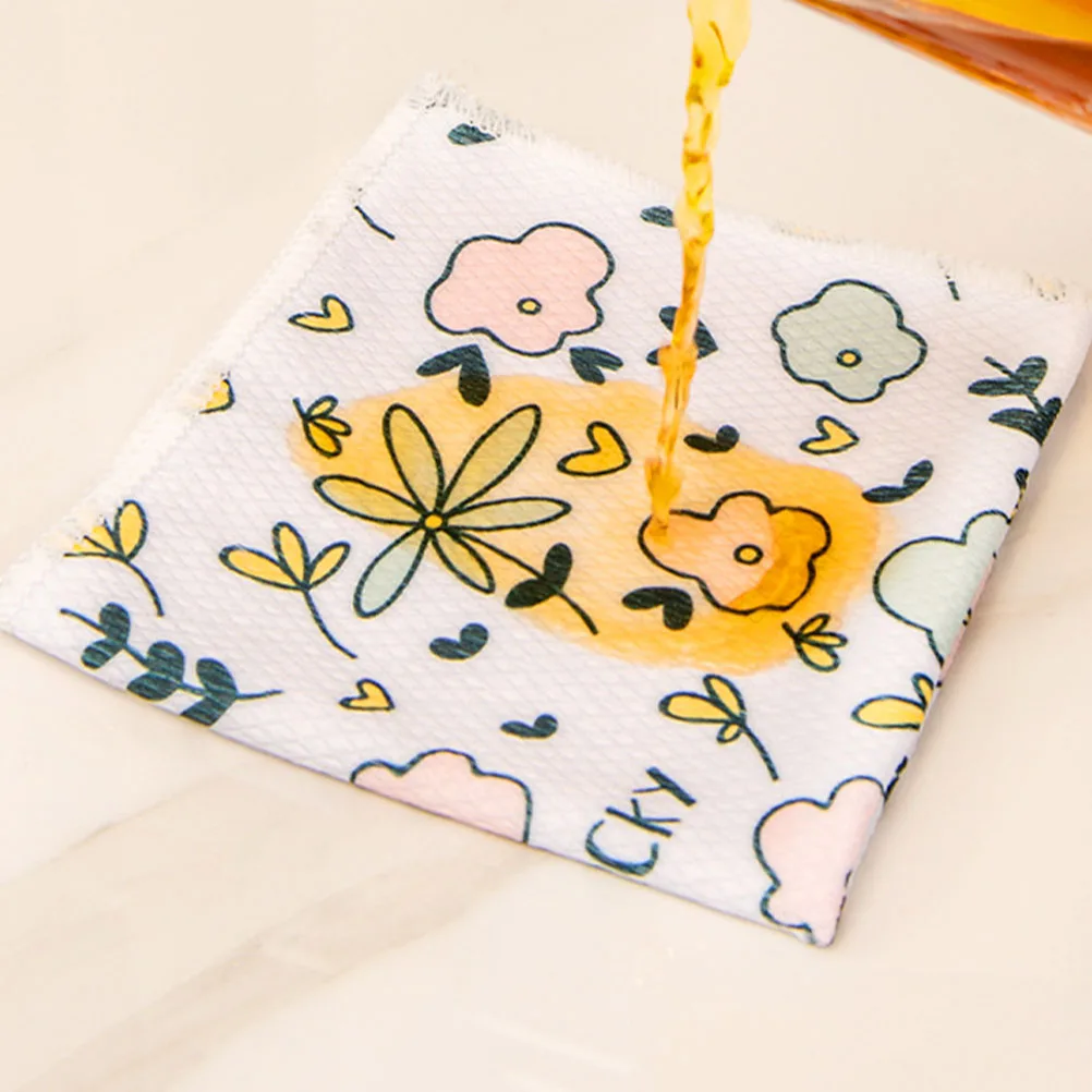 

3pcs Rags Thickened Kitchen Cleaning Cloths Durable Dish Accessories Wear Resistant Tools Plates Glassware Home
