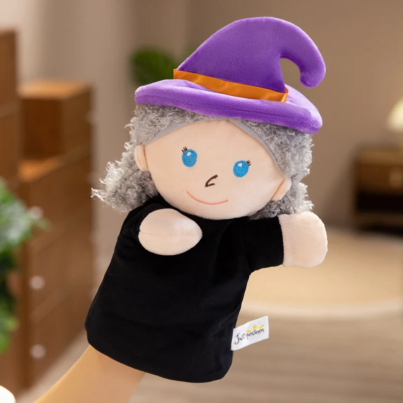 Serie di fiabe Burattino a mano Peluche Giocattolo Elfo del fumetto Burattino da dito Gioco di ruolo Diga la storia Bambola di stoffa Giocattoli educativi per bambini