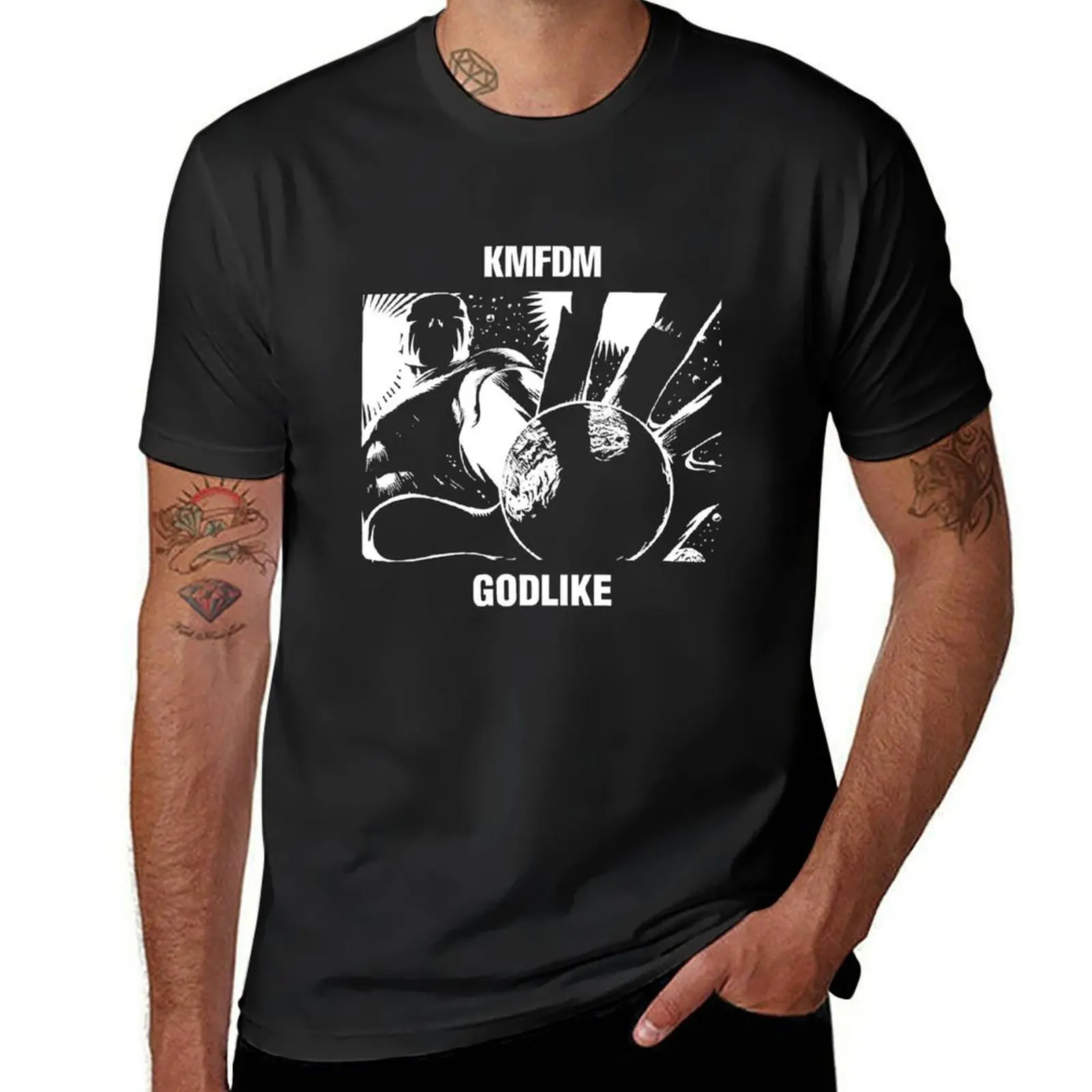 KMFDM Godlike, KMFDM Godlike Essential T-Shirt cute tops vintage customs design your own animal prinfor boys mens clothes