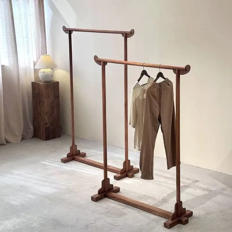 

Old Elm Coat Rack B & B Hotel Mobile Hanger Creative Drying Rack Display Wardrobe Rack