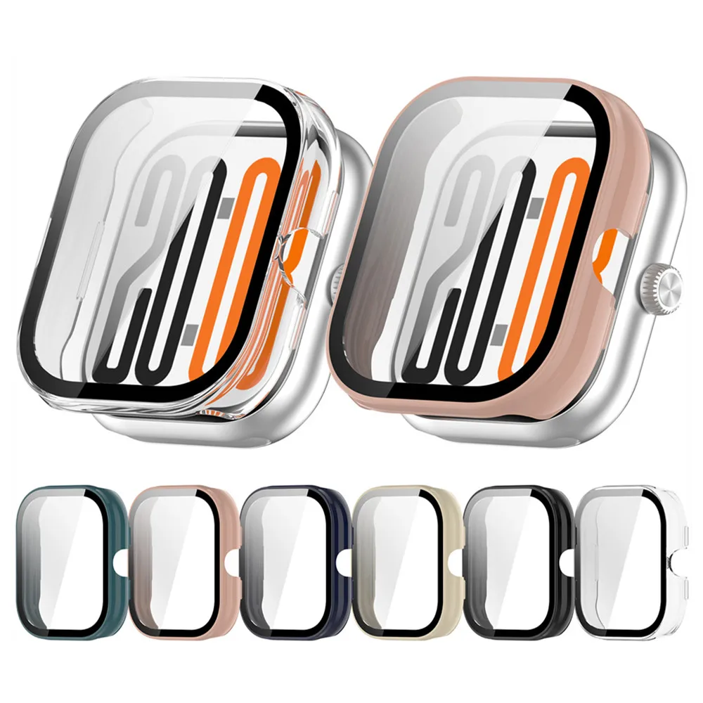 

Hard PC Case for Honor Watch X5 Tempered Glass Screen Protector Protective Cover