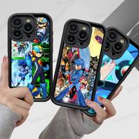 Classic Action Game R-Rockman Phone Case For IPhone 17 16 15 14 13 12 11 Pro Max Mini Plus Soft TPU Back Cover