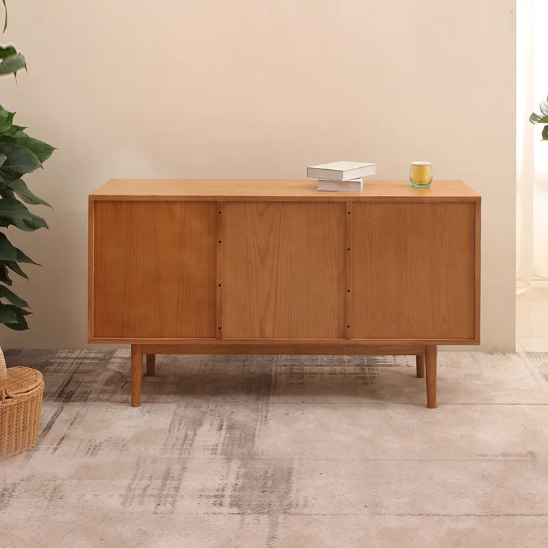 Living room solid wood dining side cabinet wooden retro silent wind hotel bed and breakfast storage cabinet Xu Xuangguan cabinet