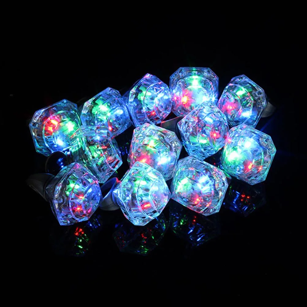 

8 Pcs The Ring LED up Toys Rings Little Girl Finger Flashing Child