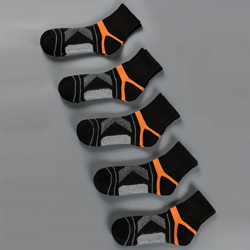 3 Pairs High Quality Men Socks Black Sports Socks Casual Soft Running Four Season Absorb Sweat Breathable Male Sock