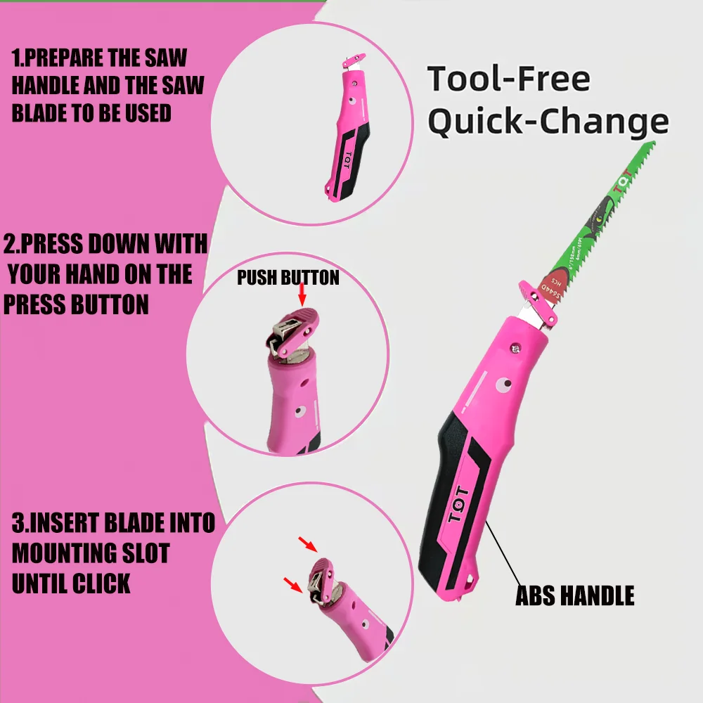 Reciprocating Saw Manual Handle Universal Interface Anti-Slip Comfort-Grip Handle Easyto Carry for Reciprocating Saw Blade