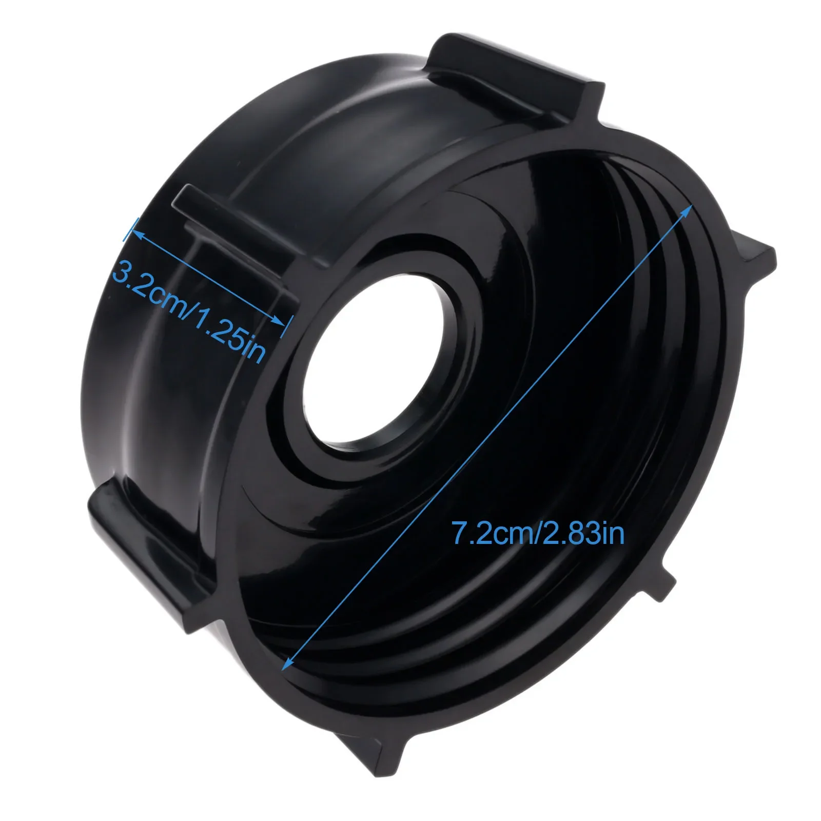 Black Blender Jar Bottom Base Screw Cap Fit for Oster BPST02-B00-000 BPHT02-B00-000 Kitchen Blenders Parts Replacement