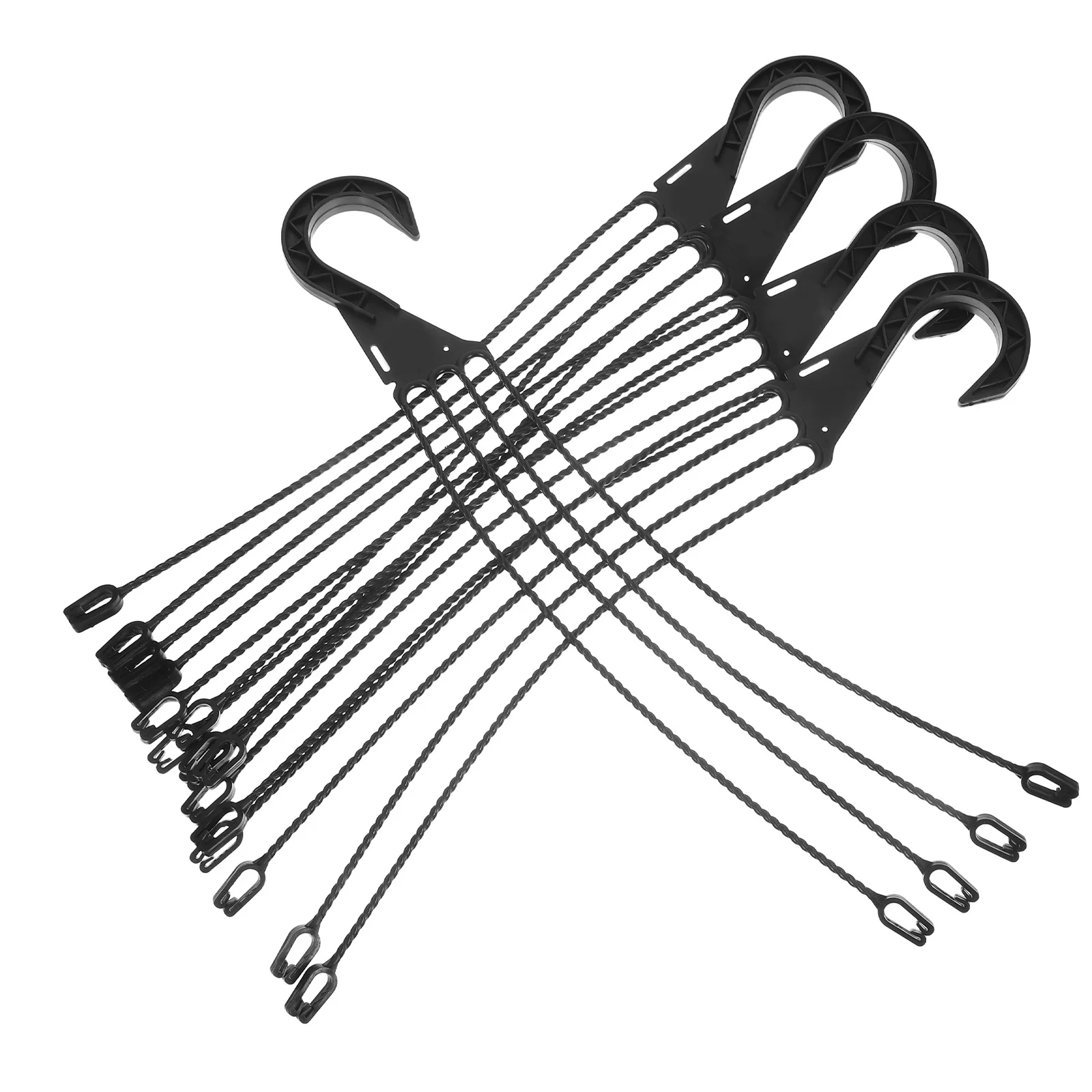 

5 Pcs Hangers Hanging Flower Basket Hooks Plastic Plant Bucket Pot Holder Potted Bracket Planter Holders for outside