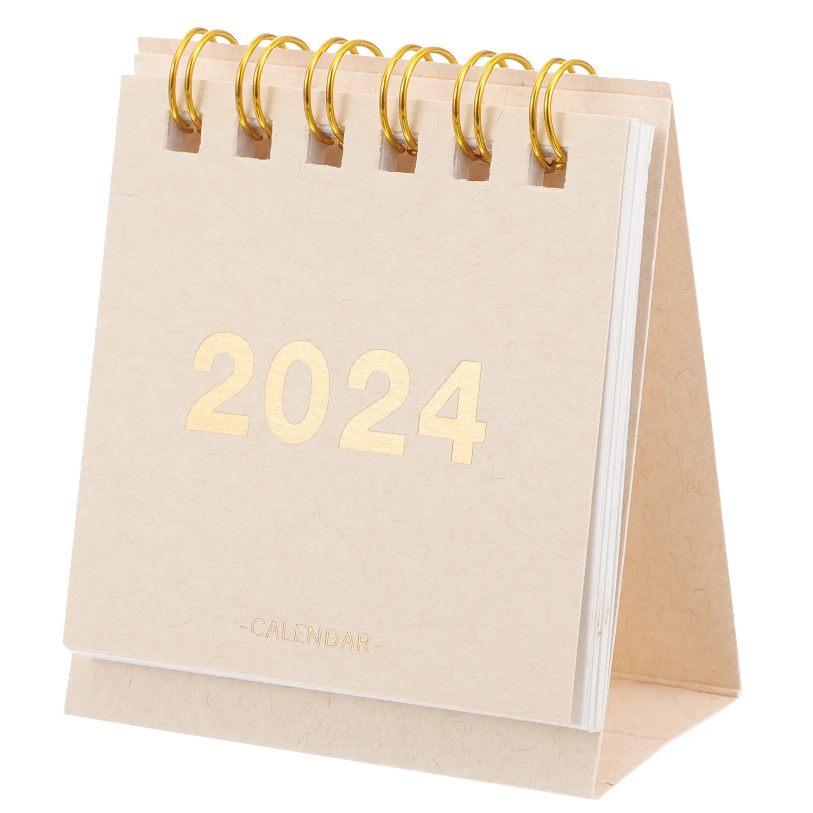 Desk Mini Calendar 2023 Fresh Minimalist Design Clearly Printed Inner Pages for Scheduling Notes Decorative Desktop Organizer