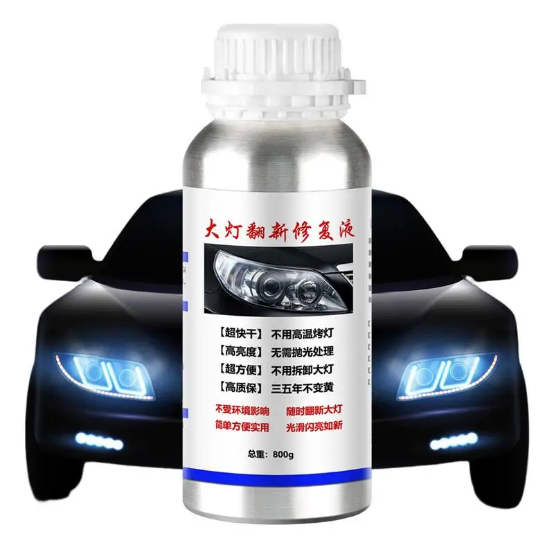 

Car Light Restorative Liquid Removing Scratch Repair Polish Long Lasting Protection Oxidation Liquid Dirt Portable Head for Car