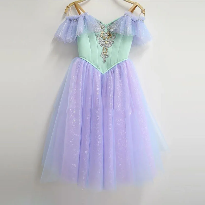 

Children Purple Fairy Professional Ballet Tutu Ballerina Pancake Platter Classical Performance Ballet Stage Costume Tutu Dress