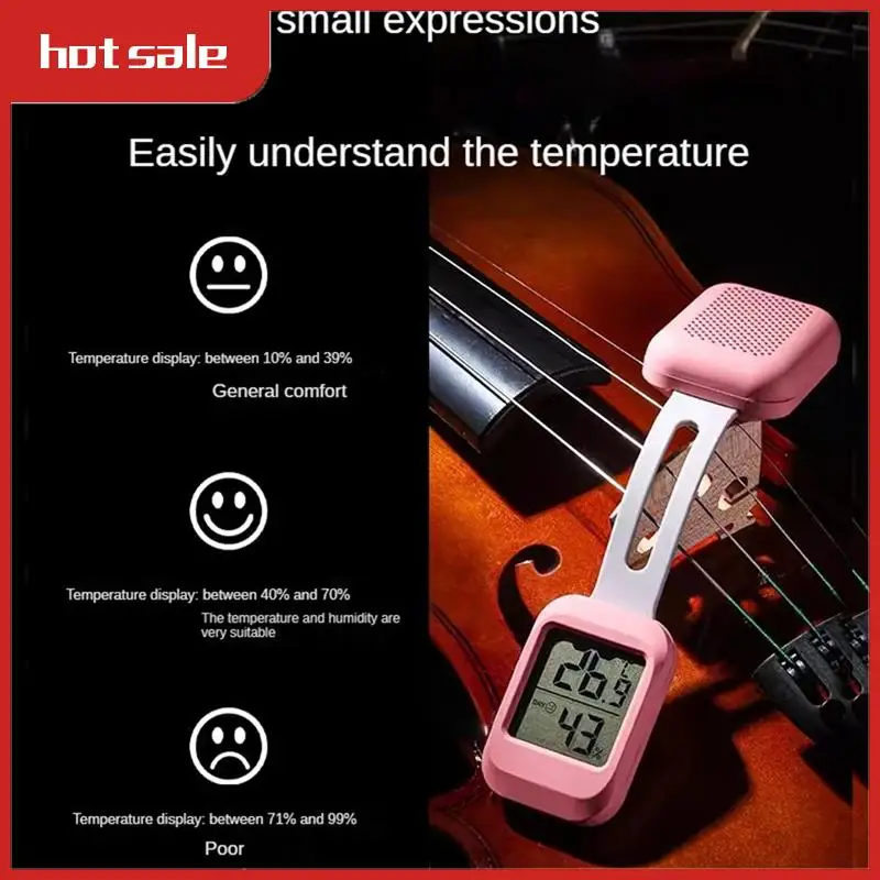 

Guitar Humidifier With Thermometer Hygrometer For Guitar Humidifier Anti-Drying-Panel Cracking Guitar Parts Black